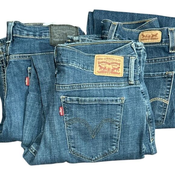 LEVI’S Jeans Pants Bulk Lot 3 Pair Levi’s 505 Straight Levi’s 512 Bootcut Levi’s - Picture 8 of 8